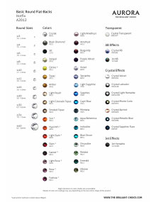 Aurora Hotfix Basic Colour